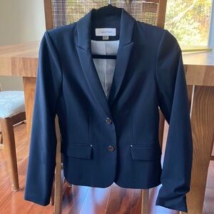 New Calvin Klein Women's Navy Blazer Jacket, sz 2P